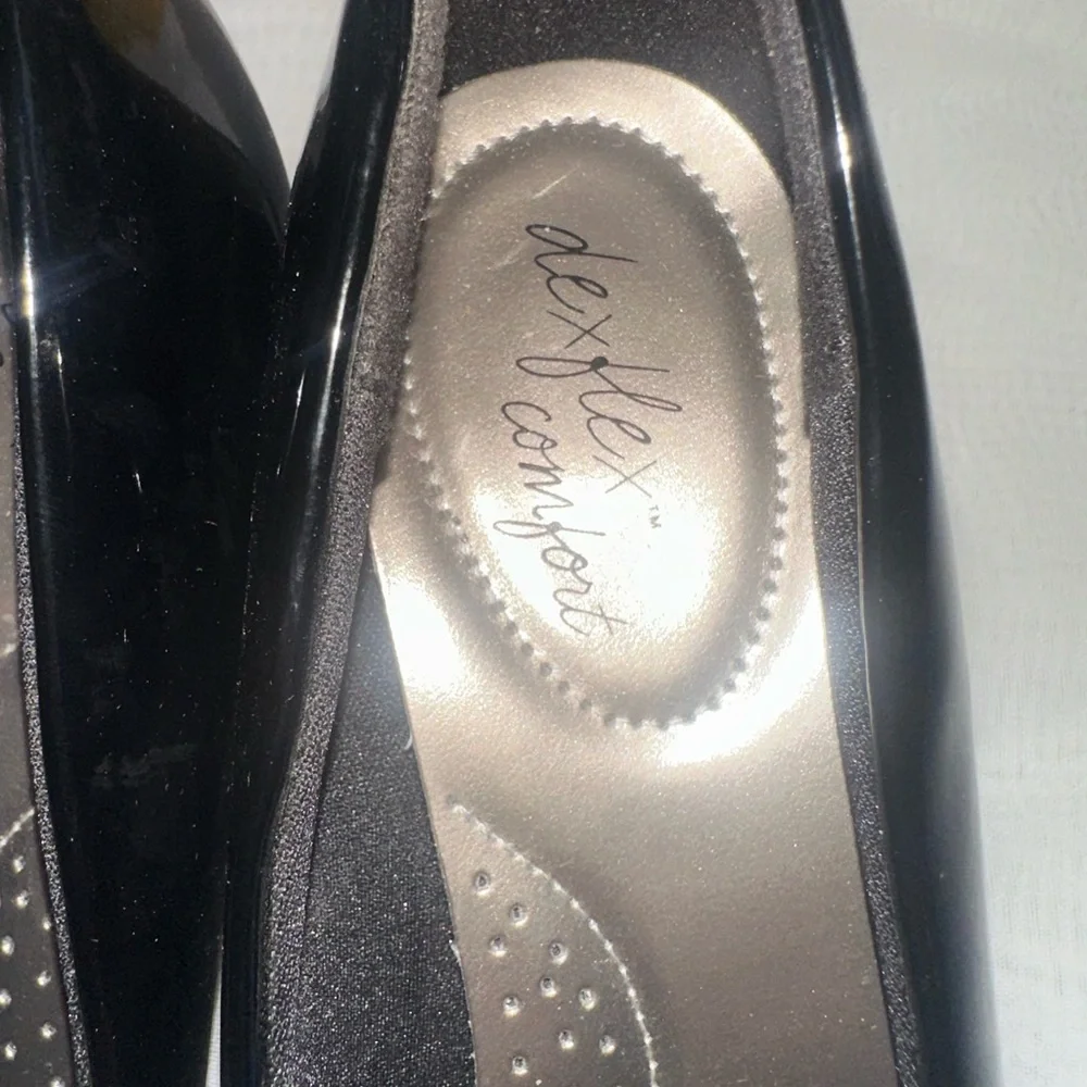 Dexflex Comfort Black Patent Heels size 9 #4